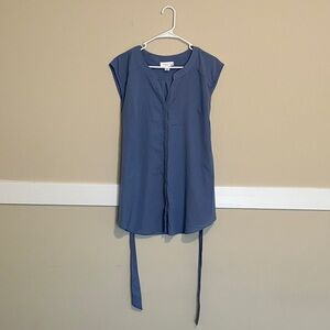 Motherhood Maternity Sleeveless Button-Down